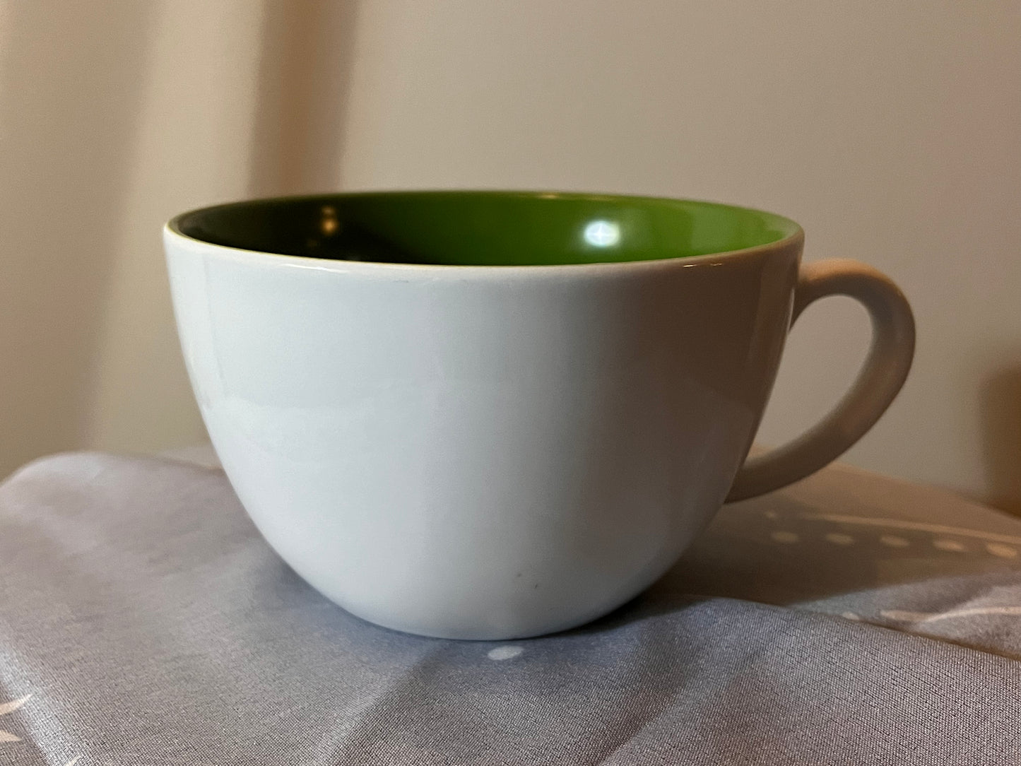 Kahla Germany White and Green Cappuccino Coffee Cup Tea Mug