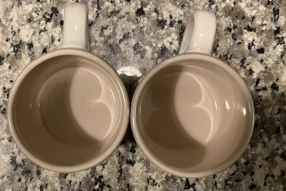 Set of Two Belle Maison Espresso Coffee Cups with the word “ESPRESSO” Embossed