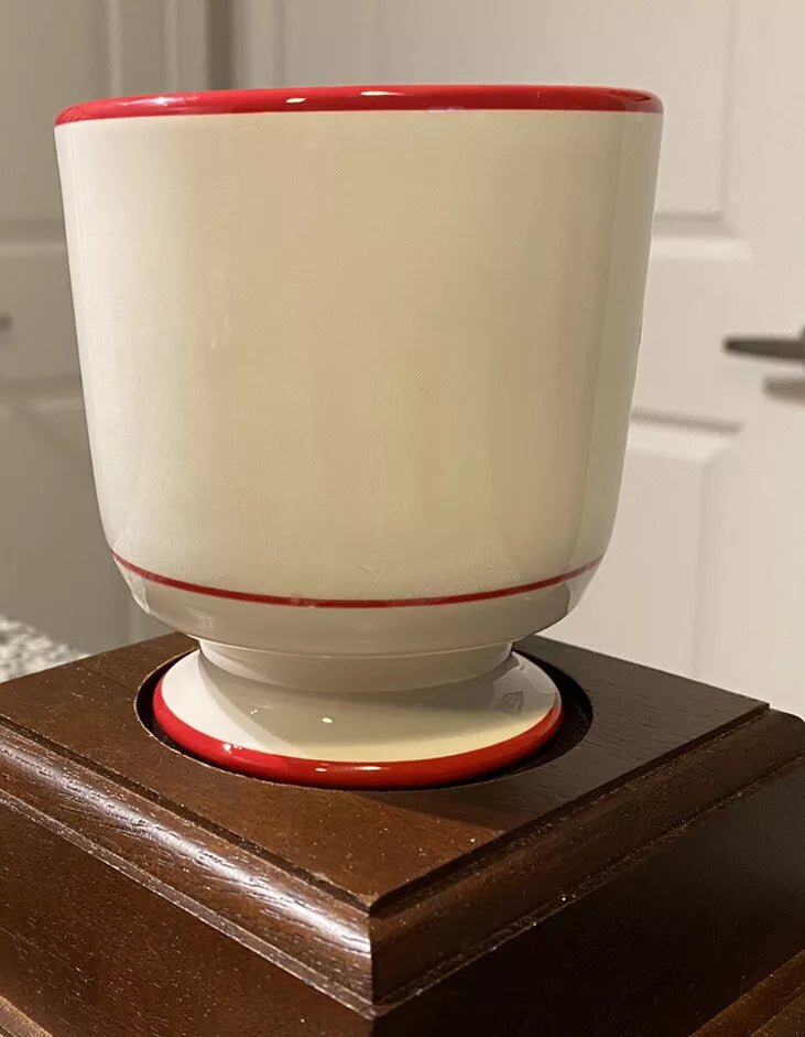 Williams Sonoma Quality Brand Cup Mug “Merchant Coffee” White and Red